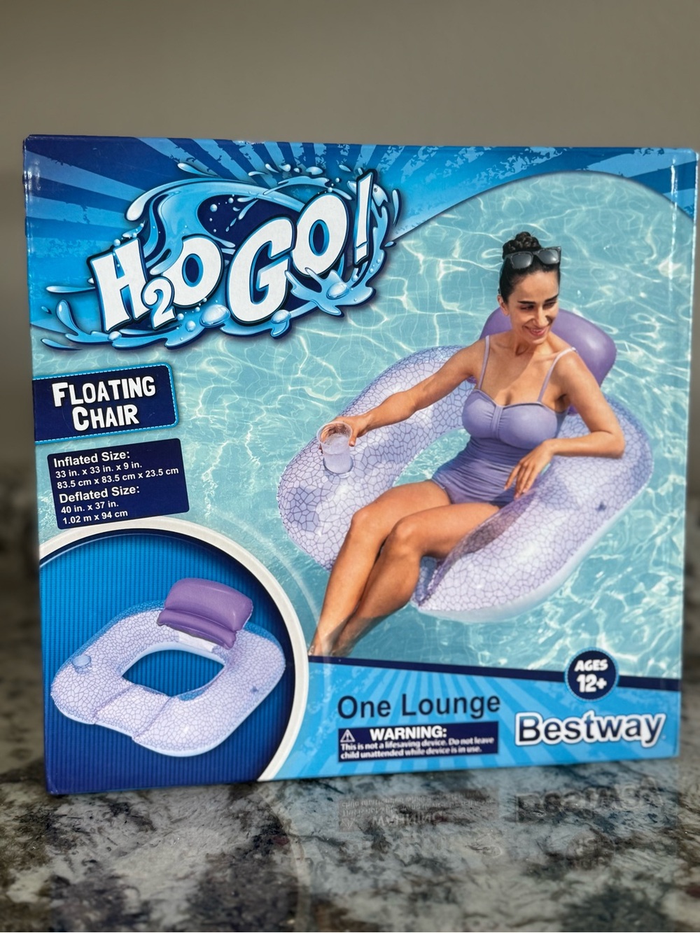 Bestway H2O Go! Purple Floating Lounge Chair